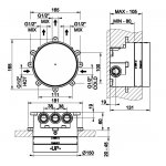 Gessi Element podtynkowy chrom 38268.031