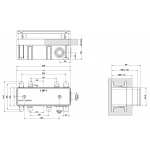 Gessi Element podtynkowy baterii chrom 44697.031 / 44697031