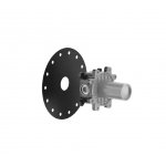 Gessi Element sterujący baterii umywalkowej ścienny 1-kierunkowy element podtynkowy steel brushed 63412.239 W MAGAZYNIE!!