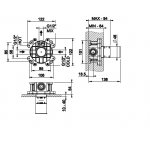 Gessi Element sterujący baterii umywalkowej ścienny 1-kierunkowy element podtynkowy steel brushed 63412.239 W MAGAZYNIE!!