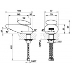 Gessi Equilibrio Bateria Umywalkowa jednouchwytowa stainless steel 52001.149 / 52001149