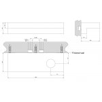 Gessi Equilibrio Półka do baterii umywalkowej ścienna czarna 52017.299