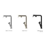 Gessi Fisso Bateria kuchenna jednootworowa z dodatkową wylewką Chrom 60640.031