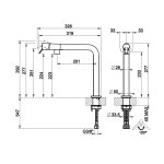 Gessi Fisso Bateria kuchenna jednootworowa Chrom 60073.031