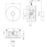 Gessi Goccia Mieszacz Podtynkowy chrom 44676.031 / 44676031