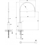 Gessi Goccia Bateria Umywalkowa Jednootworowa chrom 33610.031 / 33610031