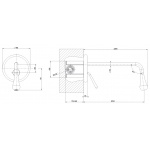 Gessi Goccia Bateria Umywalkowa Podtynkowa chrom 33686.031 / 33686031