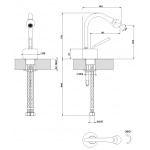 Gessi Goccia Bateria Bidetowa Jednootworowa chrom 33607.031 / 33607031