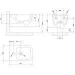 Gessi Goccia Bidet Wiszący biały 39115.518/ 39115518
