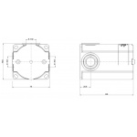 Gessi Goccia Element Montażowy Podtynkowy chrom 33745.031 / 33745031