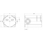 Gessi Goccia Element Montażowy Podtynkowy chrom 33687.031 / 33687031
