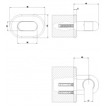 Gessi Goccia Haczyk Naścienny chrom 33757.031 / 33757031