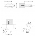 Gessi Goccia Haczyk Naścienny chrom 33760.031 / 33760031