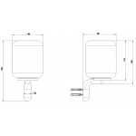 Gessi Goccia Kubek Naścienny biały 38007.031 / 38007031
