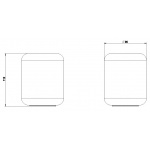 Gessi Goccia Kubek Stojący biały 38034.031 / 38034031