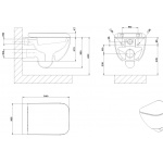 Gessi Goccia Miska WC Wisząca biała 39113.518/ 39113518