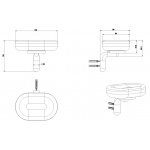 Gessi Goccia Mydelniczka Naścienna czarna 38002.031 / 38002031