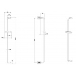 Gessi Goccia Poręcz Regulowana na Słuchawkę chrom 33644.031 / 33644031