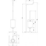 Gessi Goccia Szczotka do WC Stojąca chrom 38068.031 / 38068031