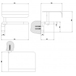Gessi Goccia Uchwyt na Papier Toaletowy Naścienny chrom 38049.031 / 38049031