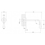 Gessi Goccia Wylewka Umywalkowa Naścienna chrom 33715.031 / 33715031
