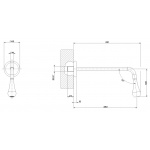 Gessi Goccia Wylewka Umywalkowa Naścienna chrom 33719.031 / 33719031
