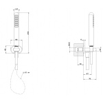 Gessi Goccia Zestaw przysznicowy naścienny Chrom 33773.031 / 33773031