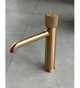 Gessi Habito Bateria umywalkowa warm bronze brushed PVD 70506.726