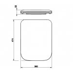 Gessi Habito Deska sedesowa biały 39168.279