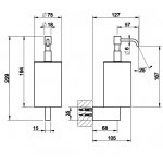 Gessi Habito Dozownik mydła czarny/finox 66414.149