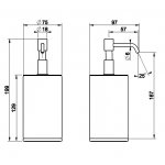 Gessi Habito Dozownik mydła biały/finox 66437.149