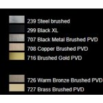 Gessi Habito Głowica prysznicowa FLESSA Black Metal Brushed PVD 57249.707