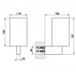 Gessi Habito Kubek czarny/finox 66408.149
