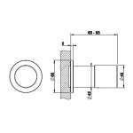 Gessi Habito Mieszacz element zewnętrzny finox 70099.149