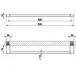 Gessi Habito Wieszak na ręczniki 60 finox 66504.149