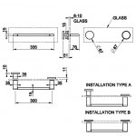 Gessi Habito Wieszak na ręcznik 30 szkło/finox 66511.149