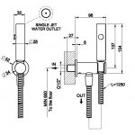 Gessi Habito Zawór bidetkowy chrom 45121.031