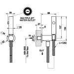 Gessi Habito Zawór bidetkowy chrom 45123.031
