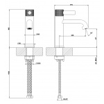 Gessi Inciso Bateria umywalkowa jednootworowa bez korka Chrom 58002.031 / 58002031