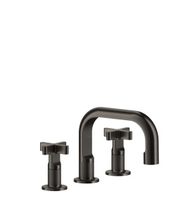 Gessi Inciso + Bateria umywalkowa trzyotworowa z korkiem Chrom 58111.031 / 58111031