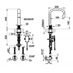 Gessi Inciso Bateria umywalkowy jednootworowa elektroniczna Chrom 58023.031 / 58023031