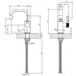 Gessi Inciso Bateria umywalkowa jednootworowa bez korka chrom 58009.031