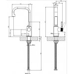 Gessi Inciso Bateria umywalkowa jednootworowa wysoka bez korka chrom 58006.031