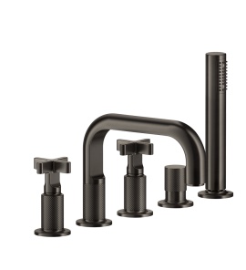 Gessi Inciso + Bateria wannowa pięciootworowa Chrom 58140.031 / 58140031