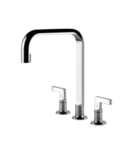Gessi Inciso Bateria kuchenna 2-uchwytowa 3-otworowa Chrom 58701.031