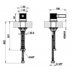 Gessi Inciso Mieszacz umywalkowy nablatowy jednootworowy Chrom 58200.031 / 58200031