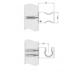 Gessi Inciso Shower Uchwyt na słuchawkę prysznicową Chrom 58157.031 / 58157031