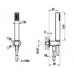 Gessi Inciso Shower Zestaw prysznicowy Chrom 58123.031 / 58123031