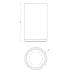 Gessi Inciso Stojący kubek na szczoteczki Chrom 58531.031 / 58531031