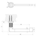 Gessi Inciso Uchwyt na papier toaletowy Copper Brushed PVD 58455.708 / 58455708